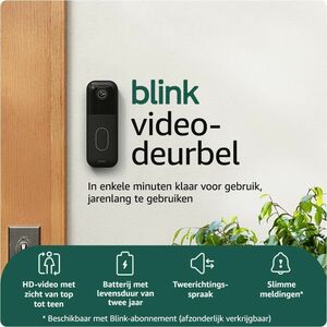 Blink Video Doorbell - Wireless - Black