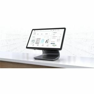 Elo E-Series 3 POS Terminal - (Intel Celeron N97 - 8 GB DDR5 SDRAM 128 GB M.2/PCI Express - 39,6 cm (15,6 Zoll) LED Touchs