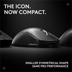 Logitech G PRO X SUPERLIGHT 2c wireless gaming mouse, 51 g pro-grade compact mouse with 5 programmable buttons, USB-C char