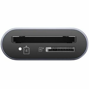 SD4.0 /Micro SD4.0 Dual-LUN Card Reader with USB-A & USB-C Plugs Space Grey UNITEK hook color box