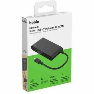 Belkin Connect USB Type C Docking Station for Notebook, Monitor, Hard Drive, Webcam, Tablet, Smartphone, Computer - Chargi