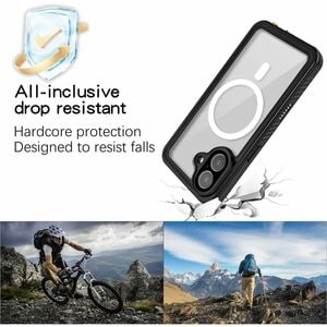 4smarts Stark Robust Tasche Apple iPhone 17 Smartphone - Transparent, Schwarz - Gummi, Polycarbonat Körper - Wasserdicht, 