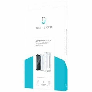 Just in Case Tempered Glass Screen Protector for Apple iPhone 17 Pro - Transparent - 1 Pack - For OLED iPhone 17 Pro - Scr