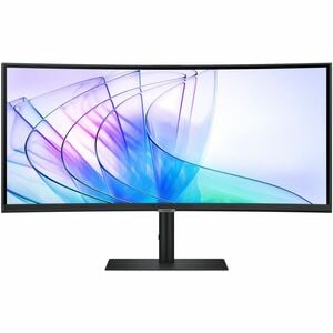Samsung ViewFinity S6 S34C650VEE 34" Class Webcam UW-QHD Curved Screen LCD Monitor - 21:9 - Black - 34" Viewable - Vertica