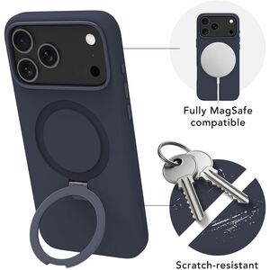 dbramante1928 ApS Roskilde Case for Apple iPhone 17 Pro Max Smartphone - Deep Water - Soft-touch - Scratch Resistant, Stai