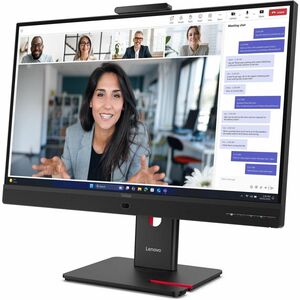 Lenovo ThinkVision T27QD-4v 27" Class Webcam WQHD LED Monitor - 16:9 - Eclipse Black - 68.6 cm (27") Viewable - In-plane S