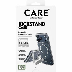 CARE Kickstand Case for Apple iPhone 17 Pro Max Smartphone - Transparent - Drop Resistant, Crush Resistant - Plastic - Wir