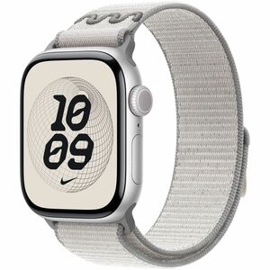 Apple 42mm Veiled Grey Nike Sport Loop - Adjustable - One Size - Hook & Loop Attachment - Veiled Gray - Polyester, Nylon, 
