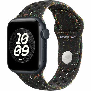 Apple 40mm Midnight Black Nike Sport Band - S/M - Adjustable - Small (S)/Medium (M) - Pin-and-tuck Attachment - Midnight B