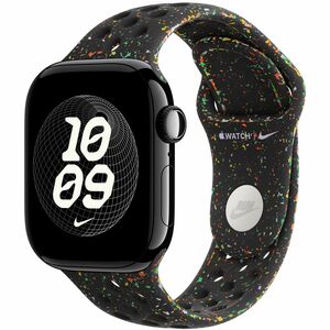 Apple Einstellbar Smartwatch-Band - Small (S)/Medium (M) - Pin & Tuck Aufsatz - Schwarz - Aluminium, Fluorelastomer