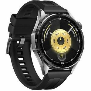 Huawei WATCH GT 6 Smart Watch - Round Case Shape - 46 mm Case Height - 46 mm Case Width - Black Body Color - Black Band Co