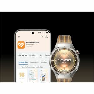 Huawei WATCH GT 6 Pro Smart Watch - 45.60 mm Case Height - 45.60 mm Case Width - Brown Body Color - Brown Band Color - Tit