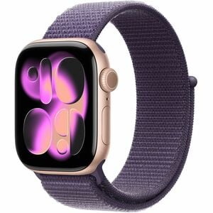 Apple Adjustable Smartwatch Band - One Size - Hook & Loop Attachment - Purple Fog - Nylon, Polyester