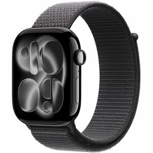 Apple Adjustable Smartwatch Band - One Size - Hook & Loop Attachment - Dark Grey - Nylon Weave, Spandex, Polyester