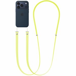 Apple Adjustable Crossbody Strap - Neon Yellow - PET, Woven