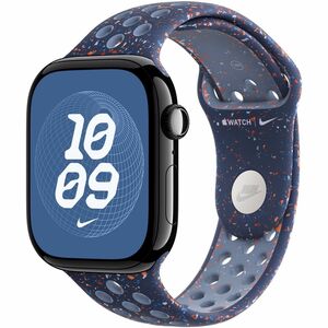 Apple Adjustable Smartwatch Band - Medium (M)/Large (L) - Pin-and-tuck Attachment - Blue Ribbon - Aluminium