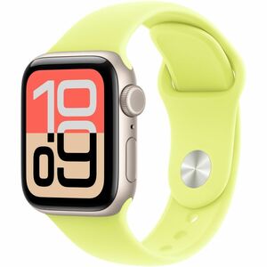Apple Adjustable Smartwatch Band - Medium (M)/Large (L) - Pin-and-tuck Attachment - Neon Yellow - Fluoroelastomer