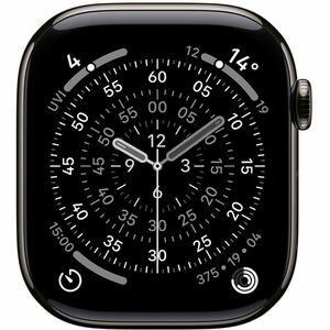 Apple Watch Series 11 Smart Watch - Slate Case Color - Slate Band Color - Titanium Case Material - Wireless LAN - 4G - LTE