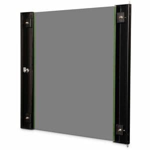 Digitus 12U Rack-mountable Rack Door for Rack - Black - Glass, Steel