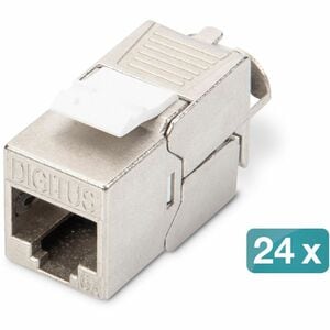 Digitus 24 Anschluss/AnschlüsseModulares Patchfeld - Kategorie 6a, Kategorie 6, Kategorie 5e - Verdrilltes Doppelkabel - H