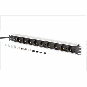 Digitus DN-95437. Rack-Kapazität: 1U, Montage: Horizontal/Vertikal, Gehäusematerial: ABS Synthetik, Aluminium. Anzahl der 
