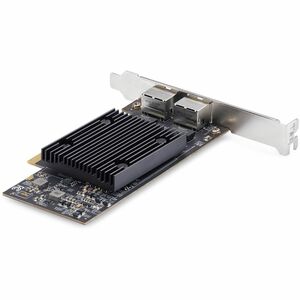 StarTech.com 2-Port PCIe 10Gb Ethernet Network Card, Dual RJ45 10GBase-T/Gigabit, Broadcom BCM57416 Chipset, NIC Card, Win
