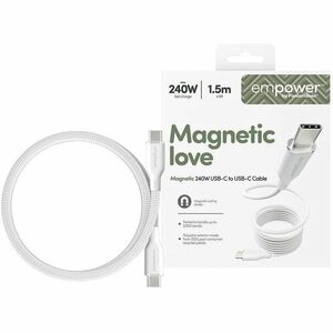 PanzerGlass empower 1.50 m USB-C Data Transfer Cable - Cable for MacBook, iPhone - First End: 1 × USB 2.0 Type C - Male - 