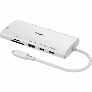 D-Link DUP-A01 USB Type C Docking Station for Notebook, Display Screen - Charging Capability - Memory Card Reader - SD - 2