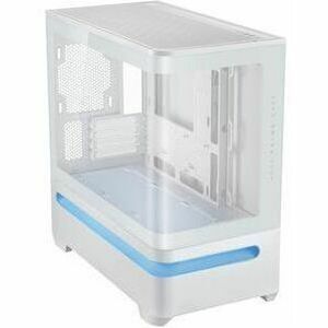 ASUS Prime AP202 MicroATX Case with Tempered Glass (White)