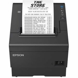Epson OmniLink TM-T88VII Desktop Direct Thermal Printer - Monochrome - Receipt Print - Fast Ethernet - USB - USB Host - Se