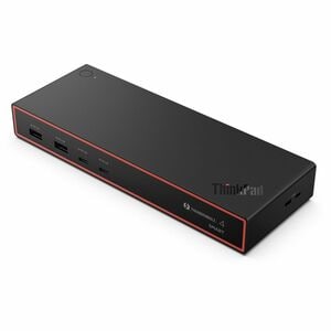 Lenovo ThinkPad Thunderbolt 4 Docking Station für Notebook, Bildschirm, Monitor - Ladefunktion - 135 W - Schwarz - 4 Unter