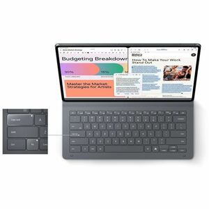 Housse/Clavier Samsung Book Cover - Porte-livres Style Samsung Tablette - Noir - Microfibre Matériau intérieur - 326,9 mm 