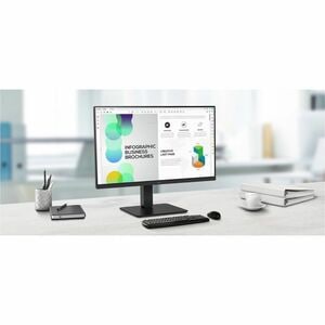LG 27BA65QB-B 27" (68.6 cm) Class WQHD LCD Monitor - 16:9 - 27" (68.6 cm) Viewable - In-plane Switching (IPS) Technology -