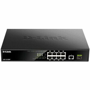 D-Link DGS-1010MP 8 Anschlüsse Ethernet-Switch - Gigabit-Ethernet, Fast Ethernet, Ethernet - 10/100/1000Base-T, 100/1000Ba