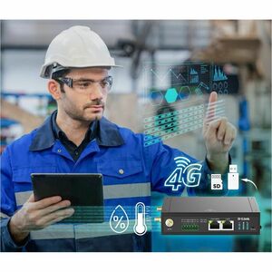 D-Link DOM-530-TSO 2 SIM Mobilfunk, Ethernet Modem/Wireless Router - 4G - LTE - 1 x Netzwerk-Anschluss - 2 x Breitband-Ans