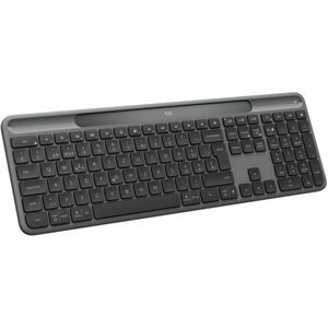 Logitech Signature Slim Solar+ K980 Keyboard - Full-size - Wireless Connectivity - USB Type A, USB Type C Interface - Germ