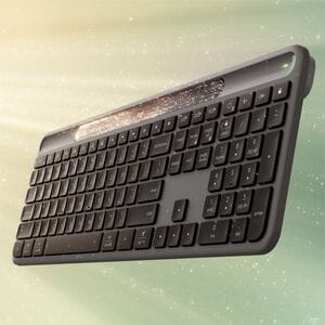 Logitech Signature Slim Solar+ K980 Keyboard - Full-size - Wireless Connectivity - USB Type A, USB Type C Interface - Belg