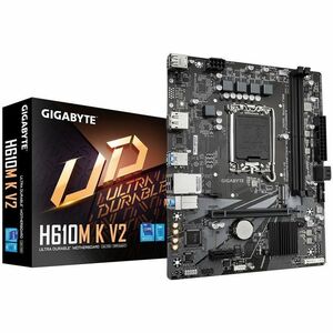 GIGABYTE Ultra Durable H610M K V2 Desktop Motherboard - Intel H610 Chipset - Socket LGA-1700 - Micro ATX - Core, Pentium G