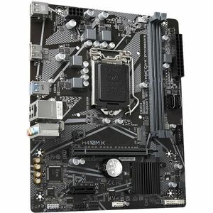 GIGABYTE Ultra Durable H410M K Desktop Motherboard - Intel H470 Chipset - Socket LGA-1200 - Micro ATX - Core i9, Pentium, 
