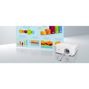 BenQ MW560C DLP Projector - 16:10 - Ceiling Mountable - White - 1280 x 800 - Front, Ceiling - 1080p - 6000 Hour Normal Mod