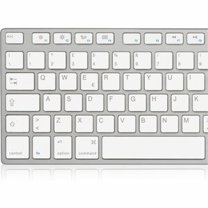 Hamlet Tastiera USB Multimediale per Mac, Doppia connessione USB-A + USB-C. Design in alluminio con tasti a basso profilo.