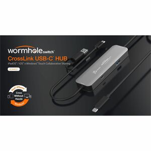 j5create Wormhole Switch JCH422 USB Hub - USB Type A, USB Type C - 640 MB/s - Tablet, Notebook, Smartphone, Desktop, Mouse