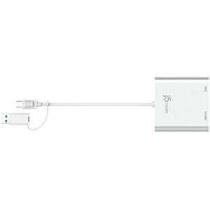 j5create JCA365 A/V Adapter - 1 - 1 x USB 3.1 Type C - Male - 2 x HDMI 2.1 Digital Audio Video - Female - 3840 x 2160 Supp