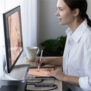 j5create Wormhole Switch JCH462 USB Hub - USB Type A, USB Type C - 640 MB/s - Notebook, Keyboard, Mouse, Desktop, Tablet, 