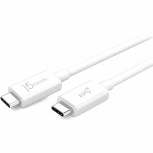 j5create 70.10 cm Coaxial Data Transfer Cable - First End: 1 x USB 3.1 type c - male - Second End: 1 x USB 3.1 type c - ma