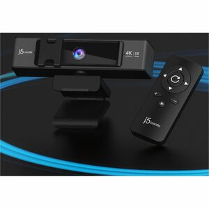 j5create JVCU435 Webcam - 8 Megapixel - 30 fps - Black, Silver - USB 2.0 Type A - 1 Each - 4K - 3840 x 2160 Video - CMOS S