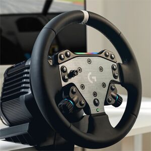 Logitech G TRUEFORCE RS50 Gaming Steering Wheel/Base/Hub - Cable - USB - PlayStation 5, PlayStation 4, PC - Black