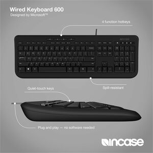 Wired Keyboard 600 Black
