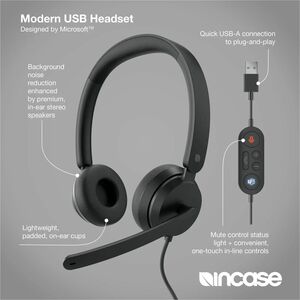 Modern USB Headset Black