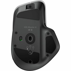 Logitech MX Master 4 Rato - Bluetooth/Radiofrequência - USB Tipo C, USB tipo A - Campo escuro - 8 Taste(n) - Grafite - Sem